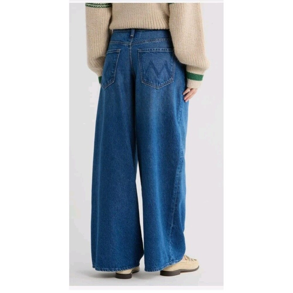 NWT MOTHER JEANS Snacks RIGATONI SNEAK Baggy Wide Leg Designer Denim - Picture 2 of 16